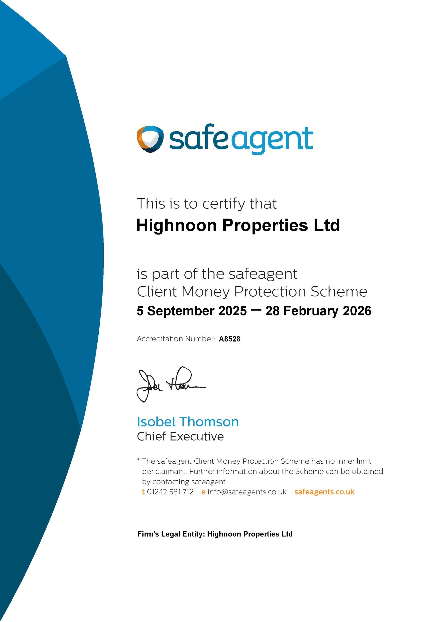 Accreditation Client Money Protection Scheme